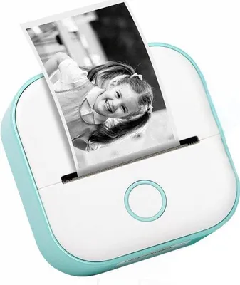 Immagine prodotto di Mini stampante fotografica portatile senza inchiostro - Piccola stampante fotografica con adesivi - Stampa pratica - Design compatto