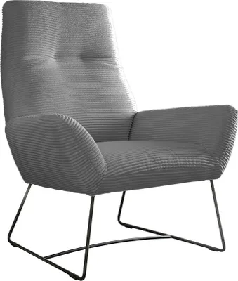 Produktbild von KAWOLA Sessel BISA Cord grau