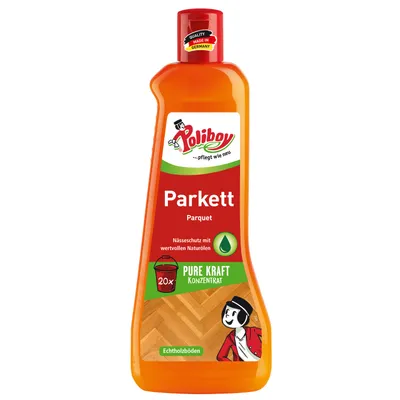 Produktbild von Poliboy Parkett Pflegekonzentrat - zur Reinigung und Pflege aller lackierten, lasierten und versiegelten Holzflächen - 500ml