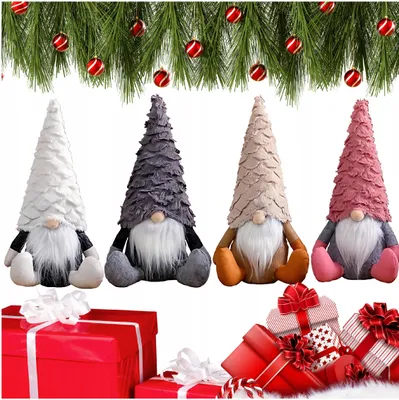 Image de set de 4 lutins pour le sapin de Noël