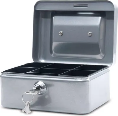 Produktbild von MAUL Geldkassette Muldeneinsatz 12.5 x 15.2 x 8 cm silber