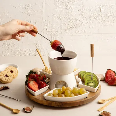 Produktbild von Fondue-Set MOOKA mit drehbarem Boden 27x13 cm