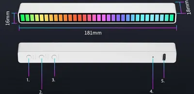 Obrázek produktu pro Verk 12278 LED ambientní RGB osvětlení USB s dobíjecí baterií bílé