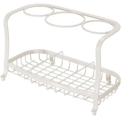 Produktbild von mDesign Fönhalter ohne Bohren Badorganizer Aufbewahrung Ablage Creme