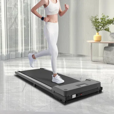 Produktbild von Běžecké pásy Motorizovaný běžecký pás Home Trainer Walking Pad s dálkovým ovládáním pro domácnost, kancelář, tělocvičnu (šedá)