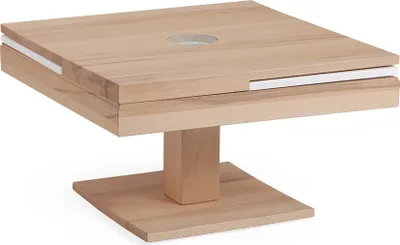 Produktbild von Couchtisch Tisch MADOX Kernbuche Massivholz 80x80 cm