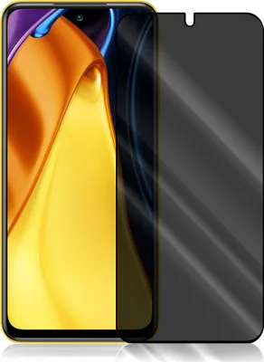 A privacy screen protector is shown next to a smartphone.