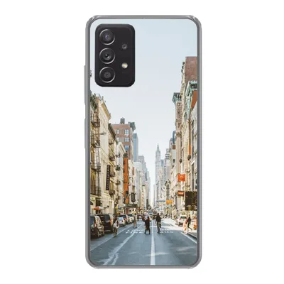 Produktbild von MuchoWow® Handyhülle Schutzhülle Hülle für Samsung galaxy a73 Belebte Straße in New York Silikon Softcase Handy Hülle - Handyhülle