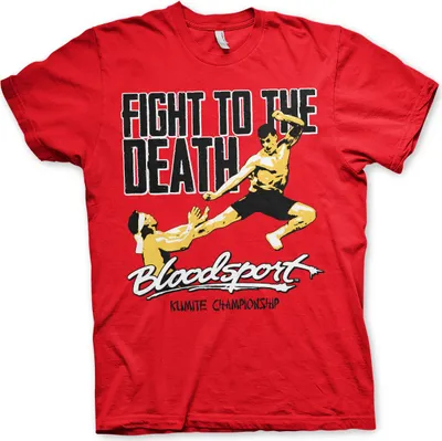 Produktbild von Bloodsport - Fight To The Death T-Shirt - X-Large - Red