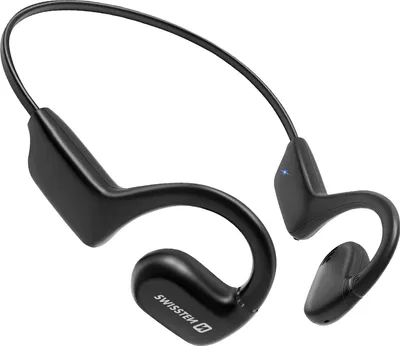 Produktbild von Swissten, Sportkopfhörer Knochenleitung Bluetooth 10 Stunden Akku, Schwarz