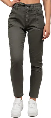 Produktbild von Cipo & Baxx Damen Regular Fit Hose Mid Waist WD508 Khaki W30/L32