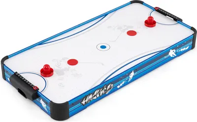 Obrázek produktu pro COSTWAY air hockey stůl, air hockey stůl s 12V motorem, 2 puky a 2 jezdci, elektrický air hockey, stolní hokej, lední hokej pro děti dospělé