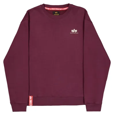 Produktbild von Alpha Industries Herren Basic Small Logo Sweatshirt, Dark Cherry, M