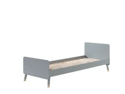 Produktbild von BILLY Einzelbett 90 x 200 cm, mit Lattenrost, Ausführung lackiert Timeless Grau