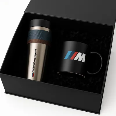 Produktbild von BMW M Motorsport Geschenkset Geschenkbox Thermobecher M Tasse
