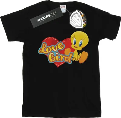 Produktbild von Looney Tunes - "Tweety Pie Valentine's Day Love Bird" T-Shirt für Damen BI32174 (M) (Schwarz)