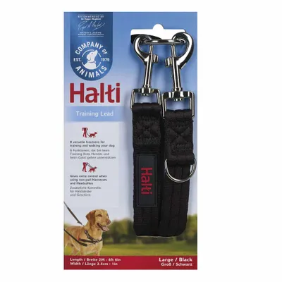 Produktbild von NOBBY Halti Führleine, schwarz, L, L: 2 m, B: 25 mm