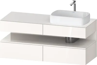 Produktbild von DURAVIT QA4766022220000 QAT KWTU WH Eck 1400x550x600 Wß Hgl.