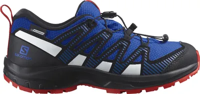Produktbild von SALOMON SHOES XA PRO V8 CSWP J Lapis/Black/ Lapis Blue/Black/Fiery Red 39