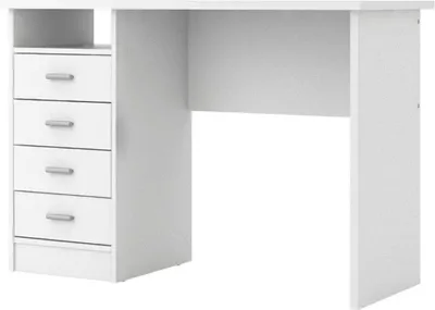 Produktbild von Fula Schreibtisch 4 Schubladen und 1 Ablage, weiss.