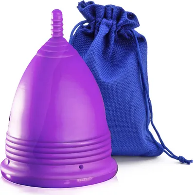 Zdjęcie produktu dla Klasyczny kubeczek menstruacyjny, fioletowy, rozmiar L - L