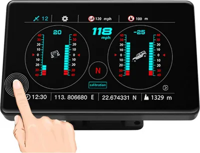 Obrázek produktu pro Auto Hud Head Up Display Rýchlomer dotyková obrazovka High-Definition Dvojkanálové satelitné Gps Rôzne rozhrania Digitálne čierne