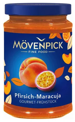 Immagine prodotto di Mövenpick Crema da colazione gourmet alle pesche e al frutto della passione 250g