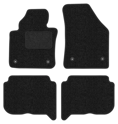 Obrázok produktu pre Velúrové autokoberce antracitové pre: Volkswagen Touran I 2004-2010 minivan, 4 ks