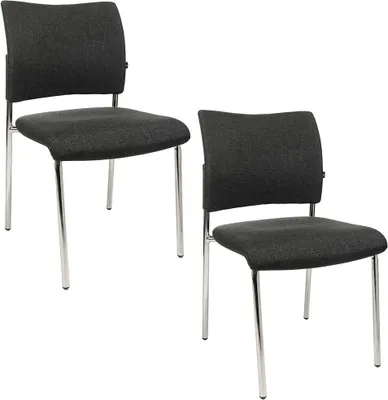 Produktbild von Topstar Besucherstühle Visit 10 NV190 G22 anthrazit Stoff, 2 St.