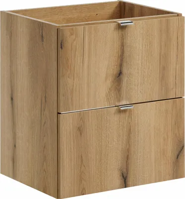 Obrázok produktu pre Kúpeľňová skrinka pod umývadlo 50 cm dub  2 zásuvky tiché zatváranie