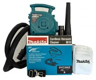 Produktbild von Makita DVC350Z, Trocken, Schwarz, Blau, Grau, 95 dB, 195 mm, 403 mm, 226 mm