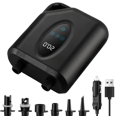 Obrázek produktu pro Bezdrátová elektrická pumpa pro paddleboardy, 20 PSI, 12000 mAh, vysokotlaká vzduchová pumpa