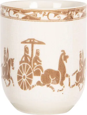Produktbild von Clayre & Eef Tasse 100 ml Beige Braun Porzellan