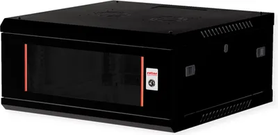 Produktbild von ROLINE 19-Zoll Wandgehäuse Basic Plus 4HE, 600x600 BxT schwarz