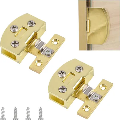 Obrázok produktu pre Záves 2 Stks Gold Eenzijdige Adjustable for Frameless Glass Cabinet - Gläserne Deurklem Hinges - Zinklegering Side-Mount Pivot Hinges - 90 Degree Clear Clip Hinge - Replacement 5-7mm