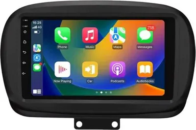 Immagine prodotto di Autoradio con Bluetooth e CarPlay per Fiat 500X (2014-2020) – Compatibile con Apple e Android – Impianto stereo – Sistema di navigazione – 2 GB di RAM, 32 GB di memoria