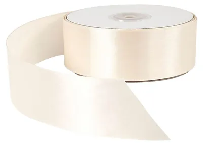 Produktbild von Creativ Company Satinband weiß - 50 Meter Dekorationsband