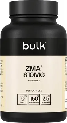 Produktbild von Bulk ZMA (90 Caps) Unflavoured - Vitamine,  Mineralien & Gesundheit - Vitamine & Mineralien-Komplex