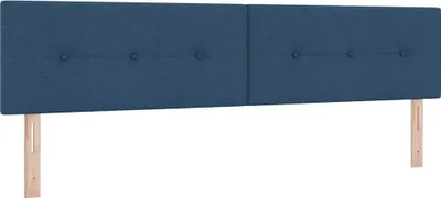 Produktbild von vidaXL Höhenverstellbares Kopfteil mit Kopfteil Blau 200 cm Stoff