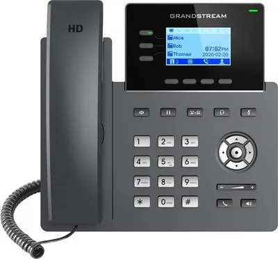 Obrázok produktu pre Grandstream Networks GRP2603P, IP telefón, Čierna, 3 riadky, LCD, 6,3 cm (2.48"), Fast Ethernet