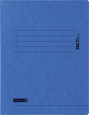 Produktbild von 10X BRUNNEN 102015430 Sammelmappe FACT! blau Gummizug