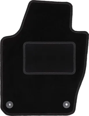 Obrázok produktu pre Velúrový koberček vodiča pre: Skoda Fabia III (2014-)  čierna na mieru