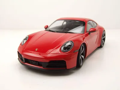 Produktbild von Minichamps 155064020 Porsche 911 (992.2) Carrera Coupe 2024 rot 1:18