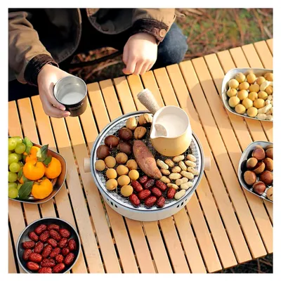 Produktbild von Kompakter Holzkohle Tischgrill – Klappbar und schnell einsatzbereit – Ideal für Balkon, Camping und Picknick