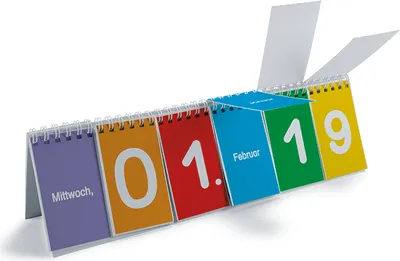 Produktbild von TimeTEX Klappen-Flipchart aus Pappe, Kalender