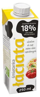 Zdjęcie produktu dla Śmietanka Łaciata UHT 18%, 250ml