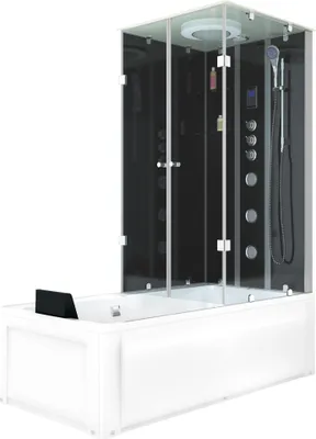 Produktbild von Dusche Wanne Kombination K05-L33 Duschkabine 180x90 cm