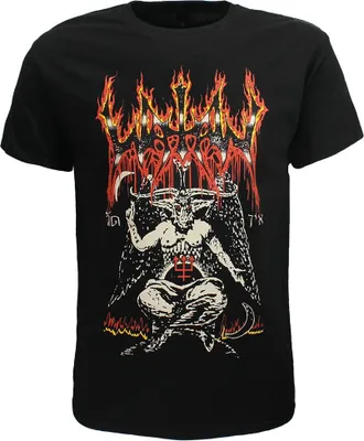 Obrázek produktu pro Tričko Watain s hořícím logem Baphomet – velikost L