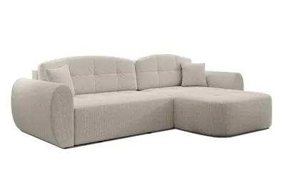 Produktbild von AX LIVING Ecksofa mit Schlaffunktion Nubio 282 cm breit – beige Eckcouch