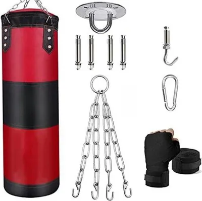 Produktbild von Famanu Boxsack Rot und Schwarz - 80 cm